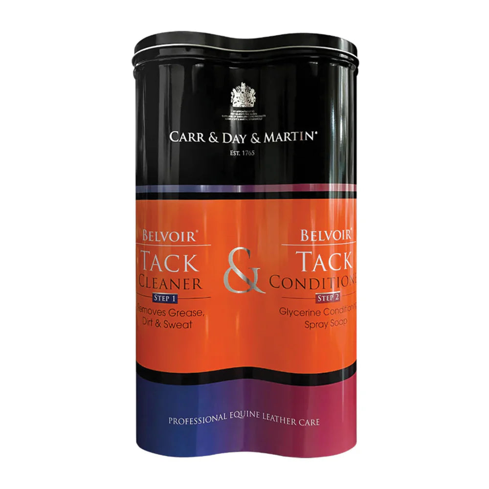 BELVOIR® Leather Cleaner and Conditioner Care Duo Tin