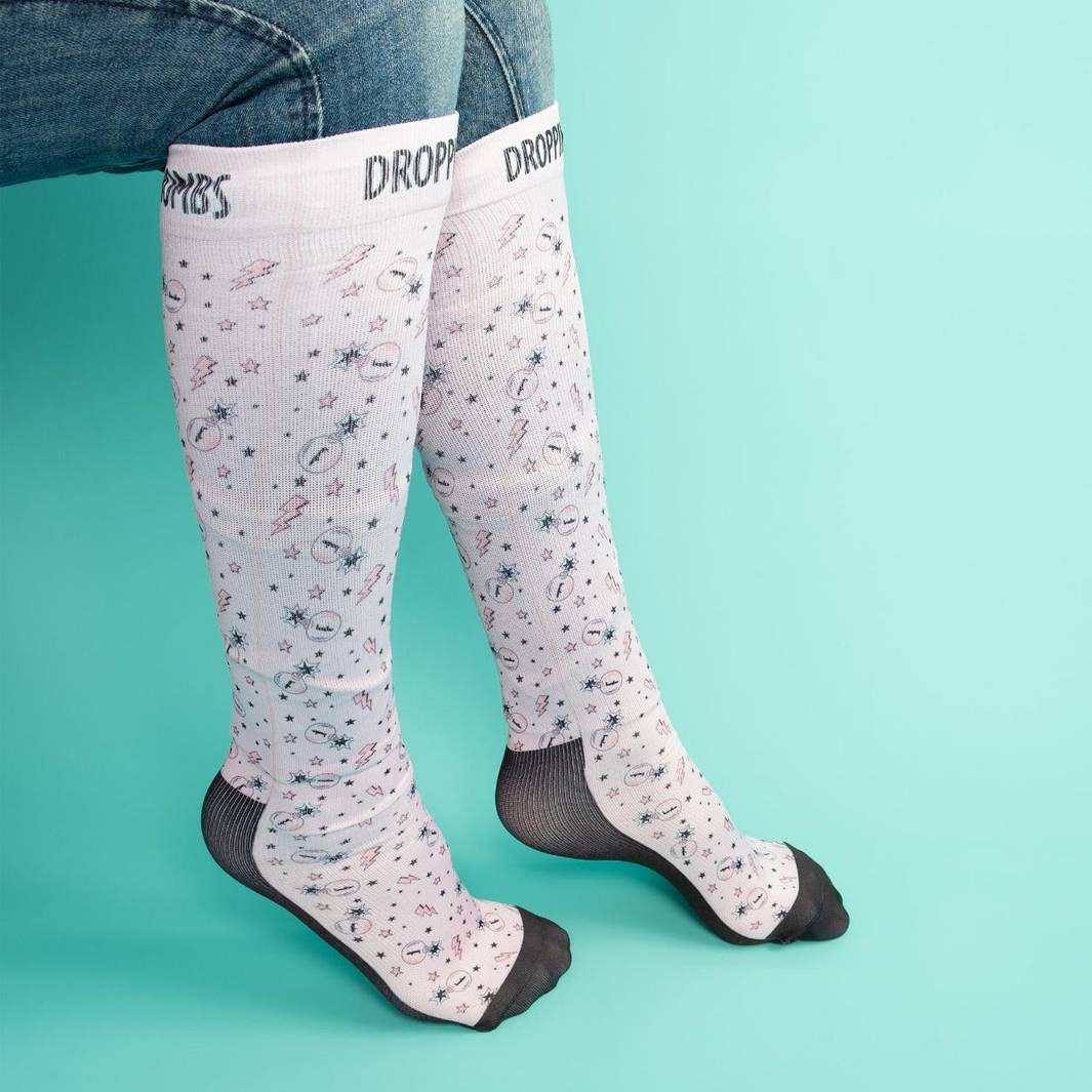 Dropping Bombs Compression Riding Socks - Top Paddock