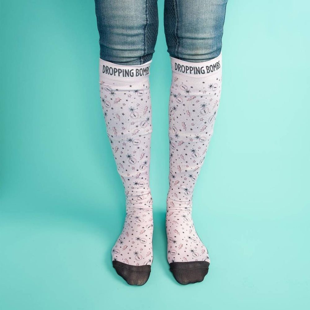 Dropping Bombs Compression Riding Socks - Top Paddock