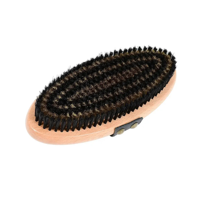 Close-up of the black bristles on the Copper Therapy brush from the Ultimate Brush Kit.