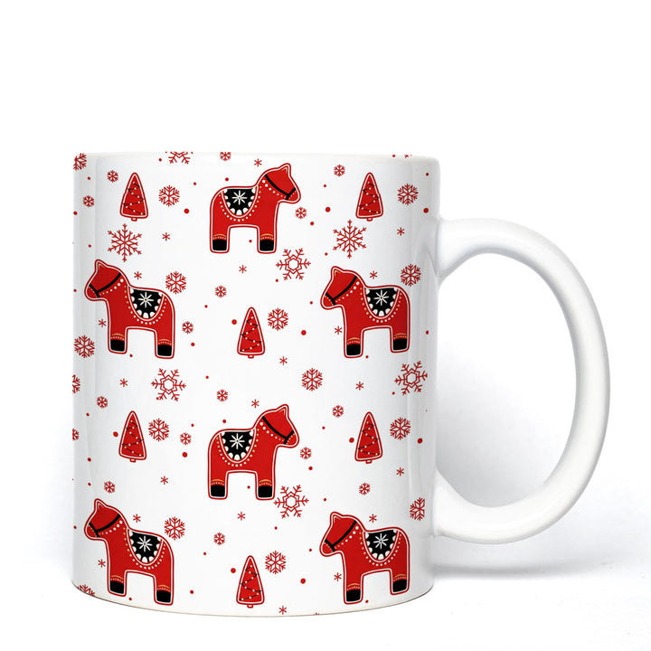 Christmas Nordic Dala Mug