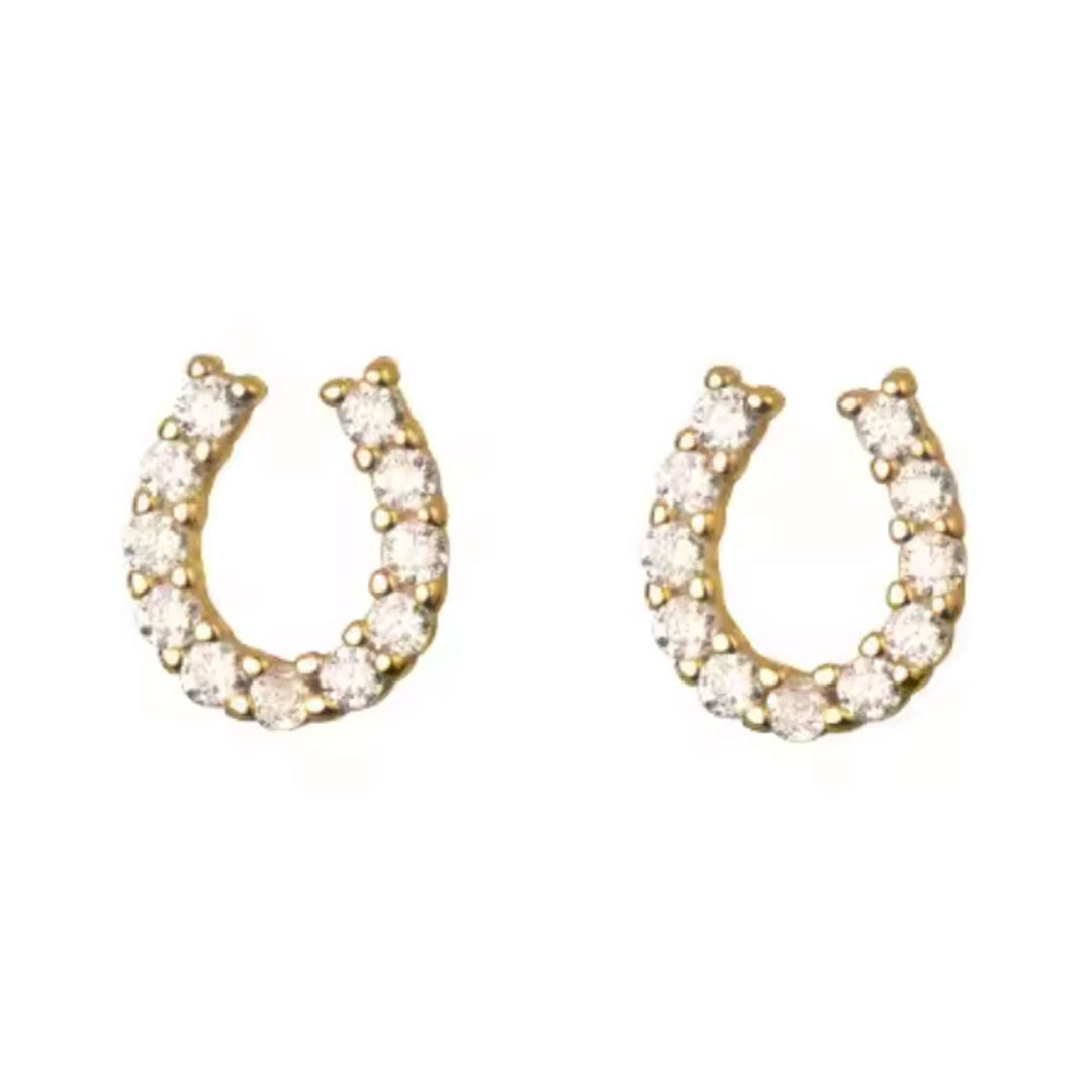 Good Luck Horseshoe Stud Earrings