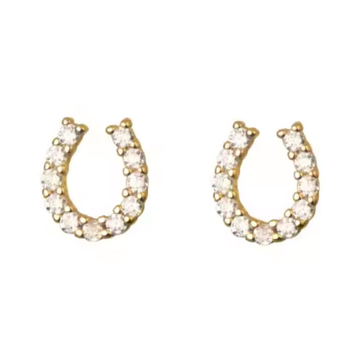 Good Luck Horseshoe Stud Earrings