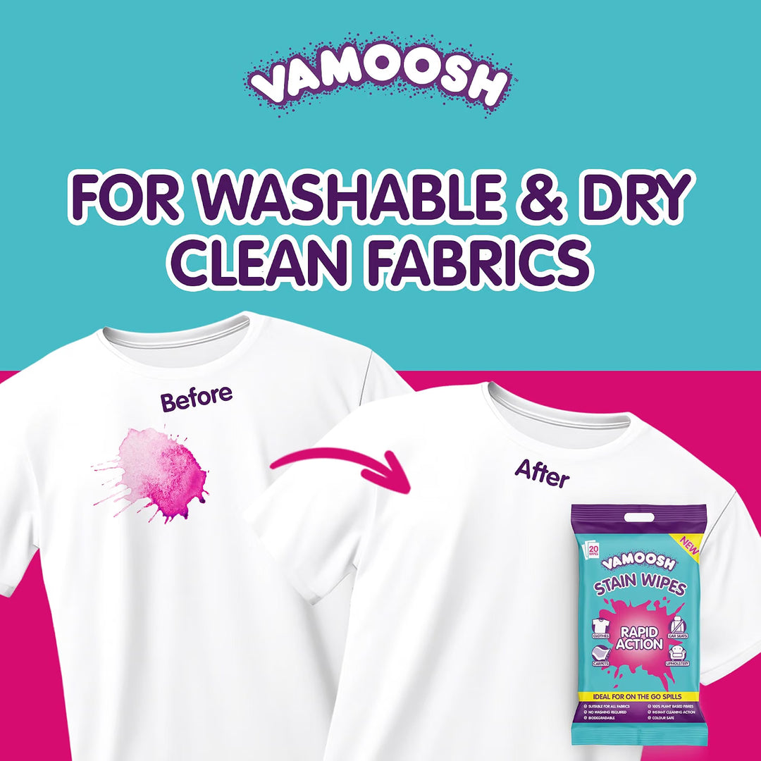 Vamoosh Rapid Action Stain Remover Wipes