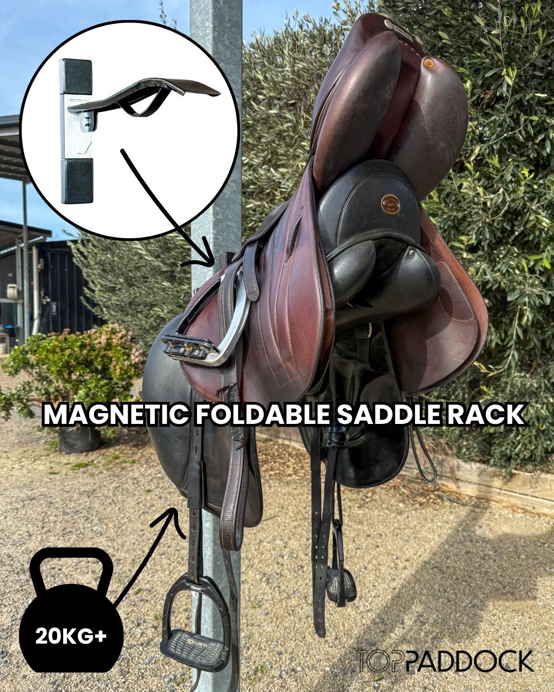 Magnetic Foldable Saddle Rack