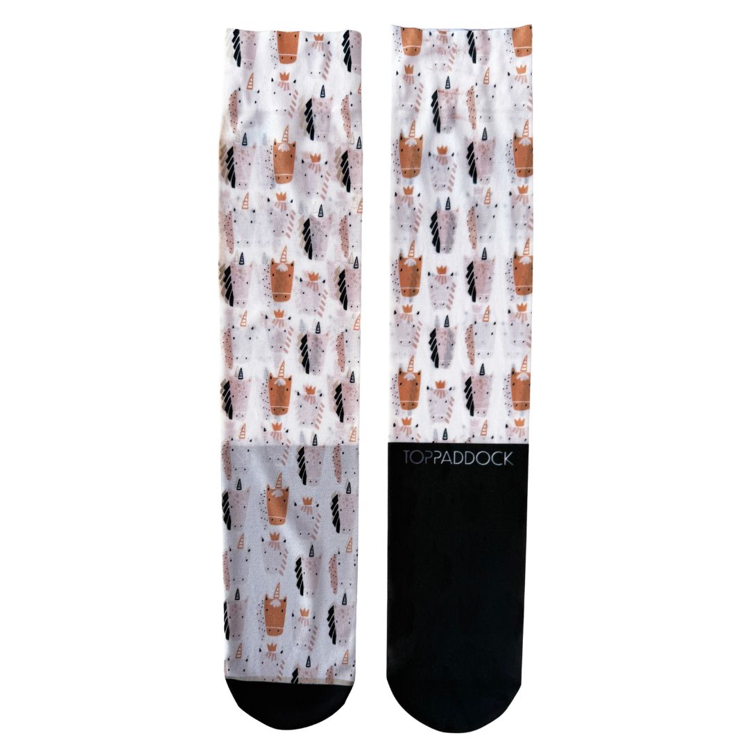 Royal Unicorns Thin Compression Riding Socks