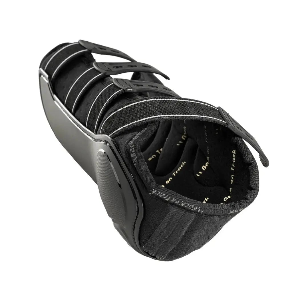 Interior view of Royal Dressage Front Boot by Back On Track, highlighting its padded and ergonomic design for comfort.