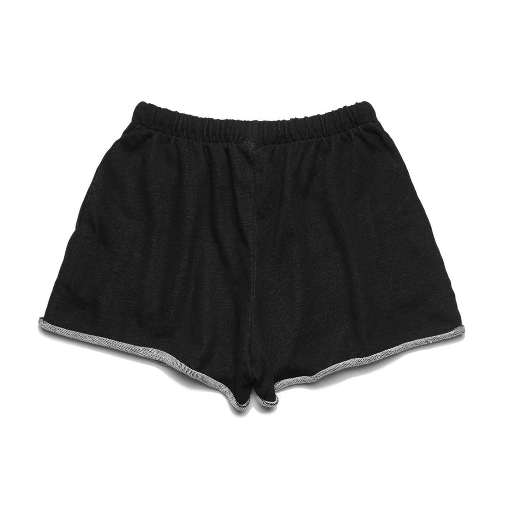 Top Paddock terry cotton black training shorts