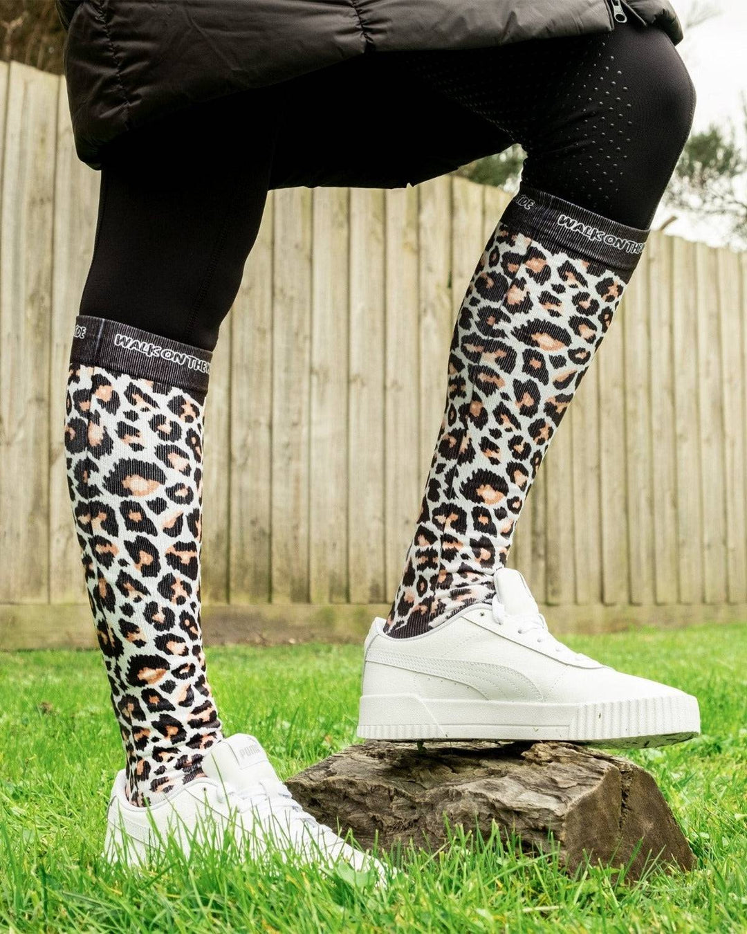 Walk On The Wild Side Compression Riding Socks - Top Paddock