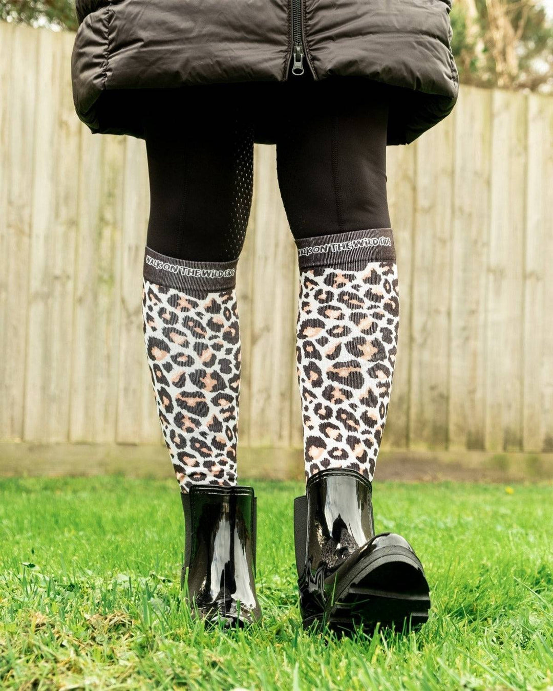 Walk On The Wild Side Compression Riding Socks - Top Paddock