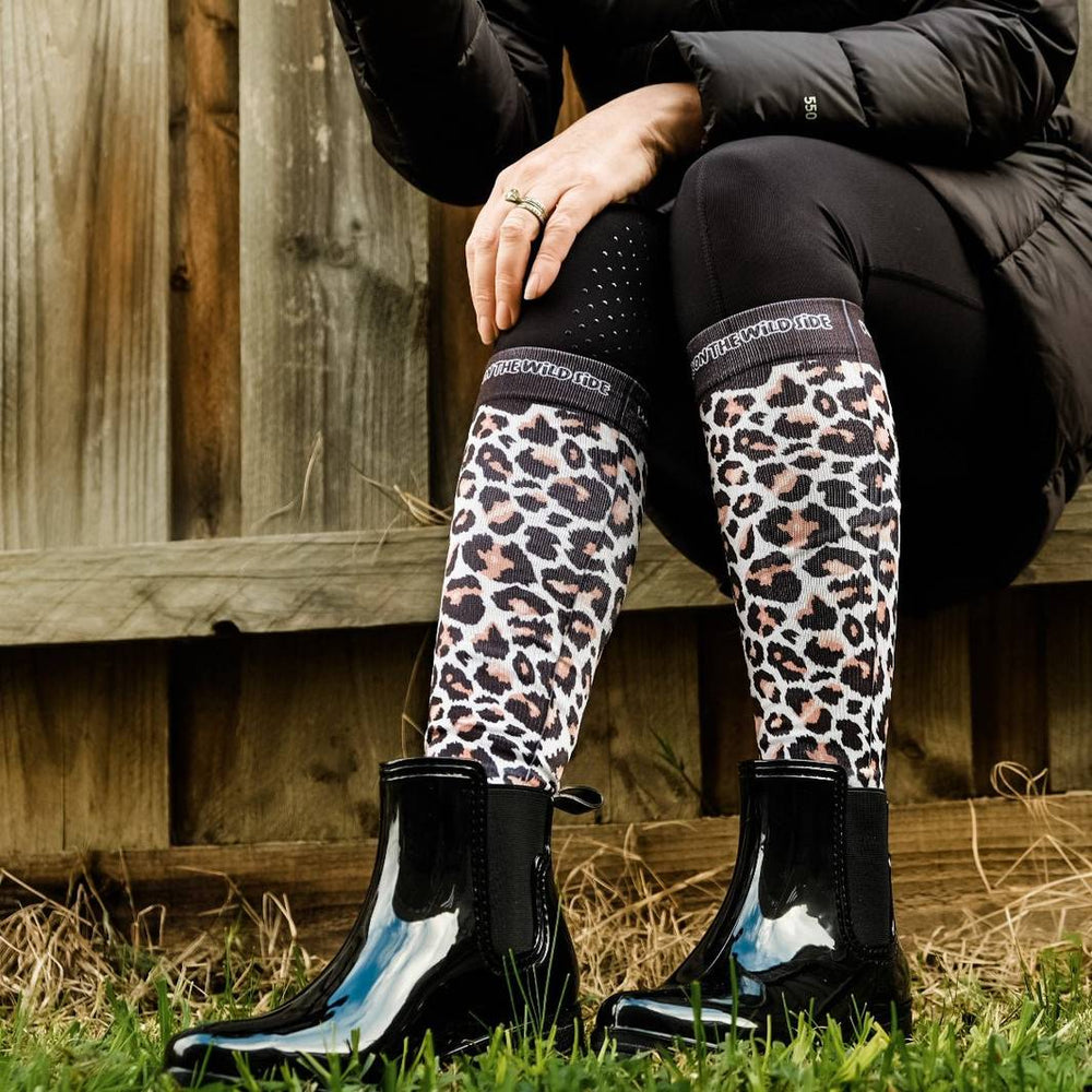 Walk On The Wild Side Compression Riding Socks - Top Paddock